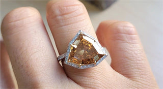 Sparkling champagne diamonds with warm golden tones.