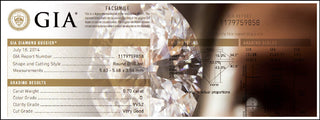 A GIA diamond dossier displaying certification details for a round brilliant diamond, including carat weight (0.70), color grade (D), clarity grade (VVS2), and cut grade (Very Good), along with proportions and a close-up image of the diamond.