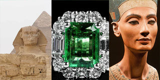 Elegant emerald jewelry inspired by Cleopatra, symbolizing ancient power, allure, and timeless glamour.