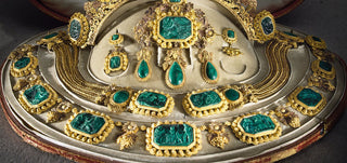 Portrait-style depiction of an Indian queen adorned in regal jewels, symbolizing power, pride, and heritage.