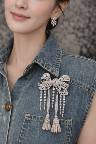 belle epoque cascade brooch 