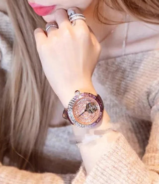 Rosaline Watch on models hand - Azzallure
