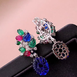 Sapphire Orchard Earrings