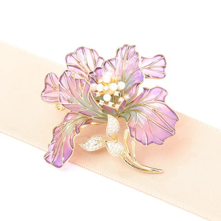 Celeste Orchid Brooch
