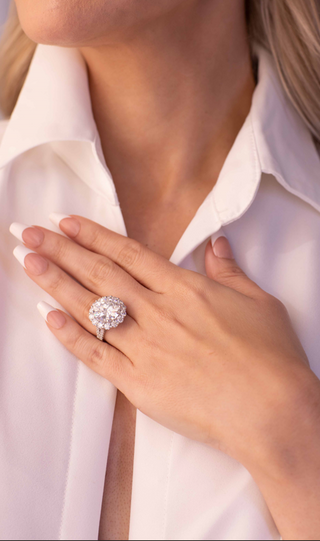 Women wearing 10K Maharani Ring
